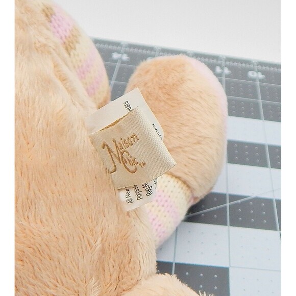 Maison Chic Teddy Bear Plush Stuffed Animal Knitted Arms Legs 14 Inch - Picture 5 of 12